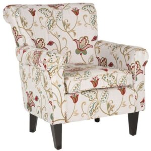 Floral Print Accent Arm Chair