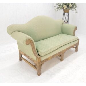 Floral Print Camelback Sofa for Vintage Flair