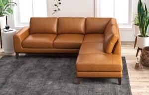 Mid-Century Modern Chaise Sofa Set