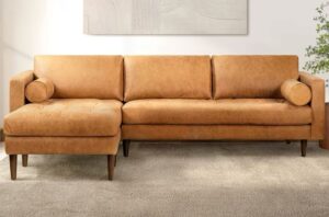 Mid-Century Modern Chaise Sofa Set