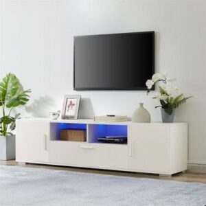 Modern TV Stand with LED Lighting