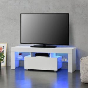 Modern TV Stand with LED Lighting