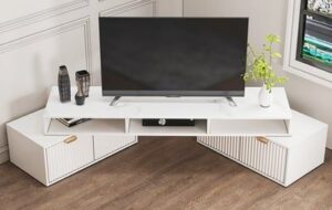 Space-Saving Corner TV Stand