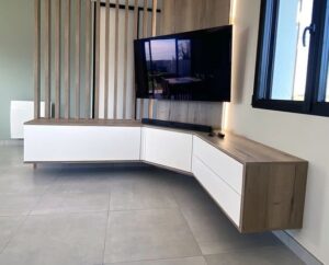 Space-Saving Corner TV Stand