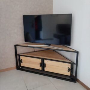 Space-Saving Corner TV Stand