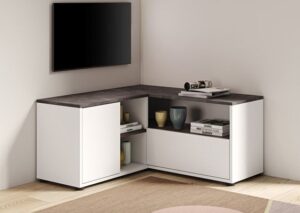 Space-Saving Corner TV Stand