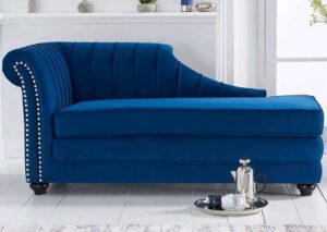 Tufted Leather Chaise Lounge