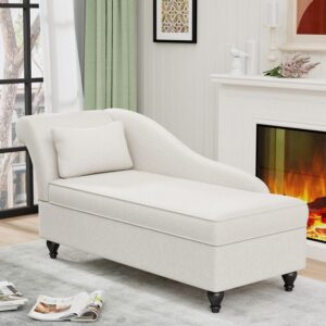 Tufted Leather Chaise Lounge