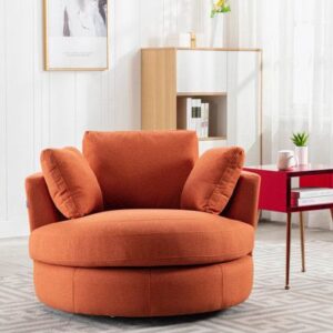 Velvet Barrel Accent Arm Chair
