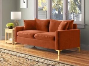 Velvet Upholstery Conversation Sofaset