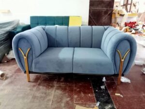 Velvet Upholstery Conversation Sofaset