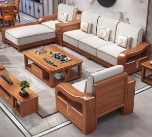 Wooden Frame Conversation Sofaset