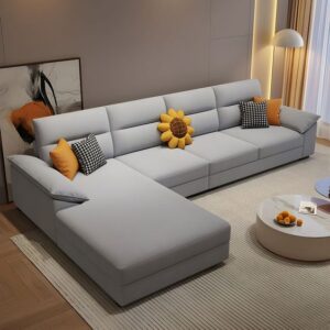 4 Seater Scandinavian Corner Sofa Set