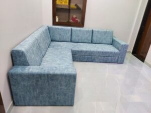 4 Seater Scandinavian Corner Sofa Set