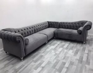 5 Seater Fabric Upholstered Corner Sofa set