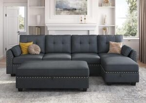5 Seater Storage Corner Sofa Set