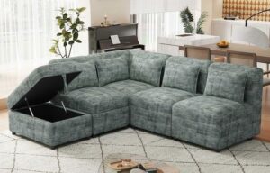 5 Seater Storage Corner Sofa Set