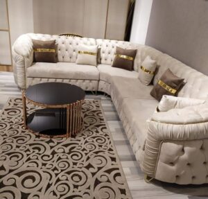 7 Seater Curved Sectional Sofaset with Storage