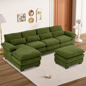 Modern Curved Sofaset with Adjustable Headrests