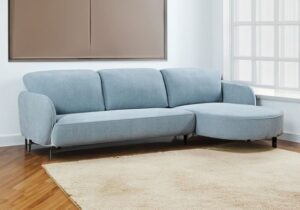 Contemporary Curved Sectional Sofa with Chaise