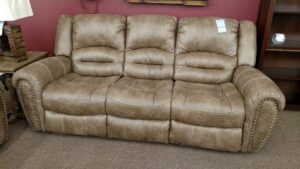 Contemporary English Roll Arm Sofaset with Recliners