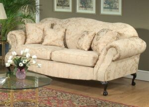 Cottage Style English Roll Arm Sofa Set