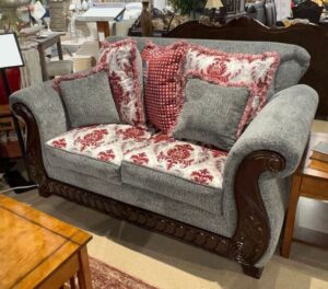 Cottage Style English Roll Arm Sofa Set