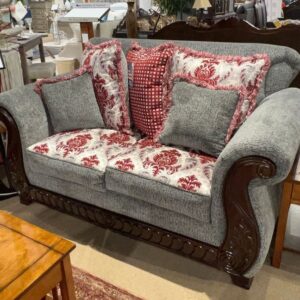 Cottage Style English Roll Arm Sofa Set