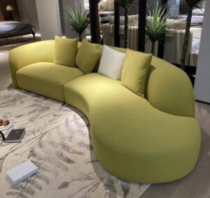 3-Seater Curved Chaise Lounge Sofa Set