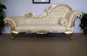 English Roll Arm Chaise Lounge for Luxurious Relaxation
