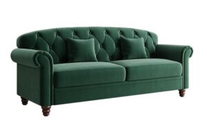 English Roll Arm Sofaset with Ottoman
