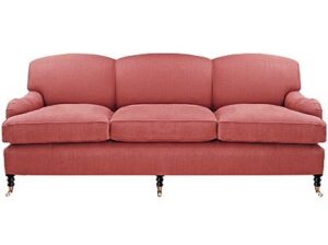 English Roll Arm Sofaset with Ottoman