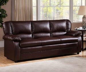 Gold Accented English Roll Arm Sofaset