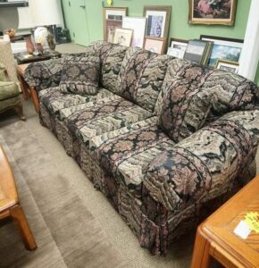High-Back English Roll Arm Wingback Sofaset
