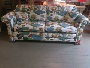 High-Back English Roll Arm Wingback Sofaset