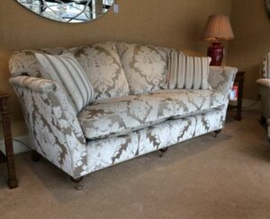 High-Back English Roll Arm Wingback Sofaset