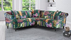 3 Seater Floral English Roll Arm Sofaset
