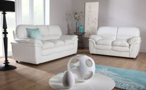 Linen Upholstered English Roll Arm Sectional for Casual Elegance