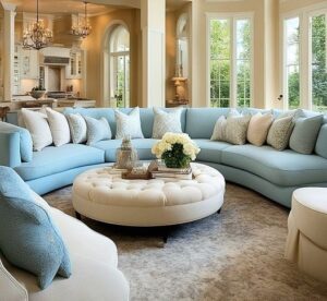 Modular Curved Sofaset for Custom Configurations