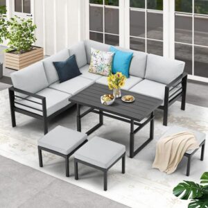 Outdoor Metal Conversation Set