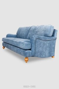 3 Seater Regal Velvet English Roll Arm Sofaset