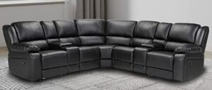 4-Seater Curved Recliner Sofa Set