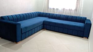 5 Seater L-Shaped Curved Sectional Sofaset