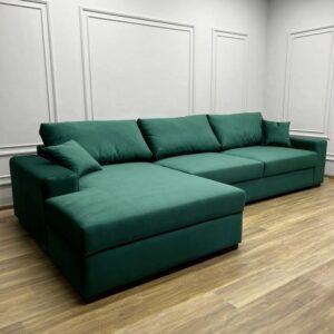 4-Seater Velvet Touch L-Shaped Modular Sofa Set