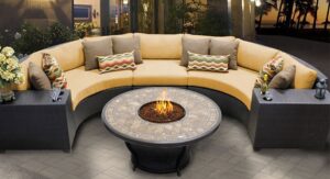 Outdoor L-Shaped Patio Sofa Set