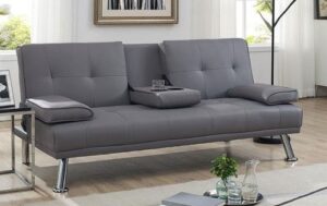 Futon Sofaset with Adjustable Armrests
