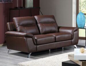 2-Seater Classic Leather Loveseat