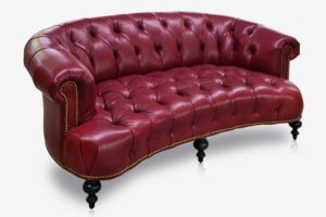 2-Seater Classic Leather Loveseat