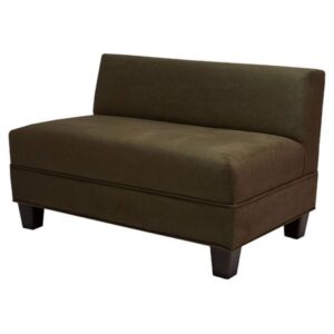 2-Seater Velvet Upholstered Loveseat