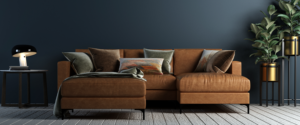 4 Seater Leatherette L-Shaped Corner Sofa Set
